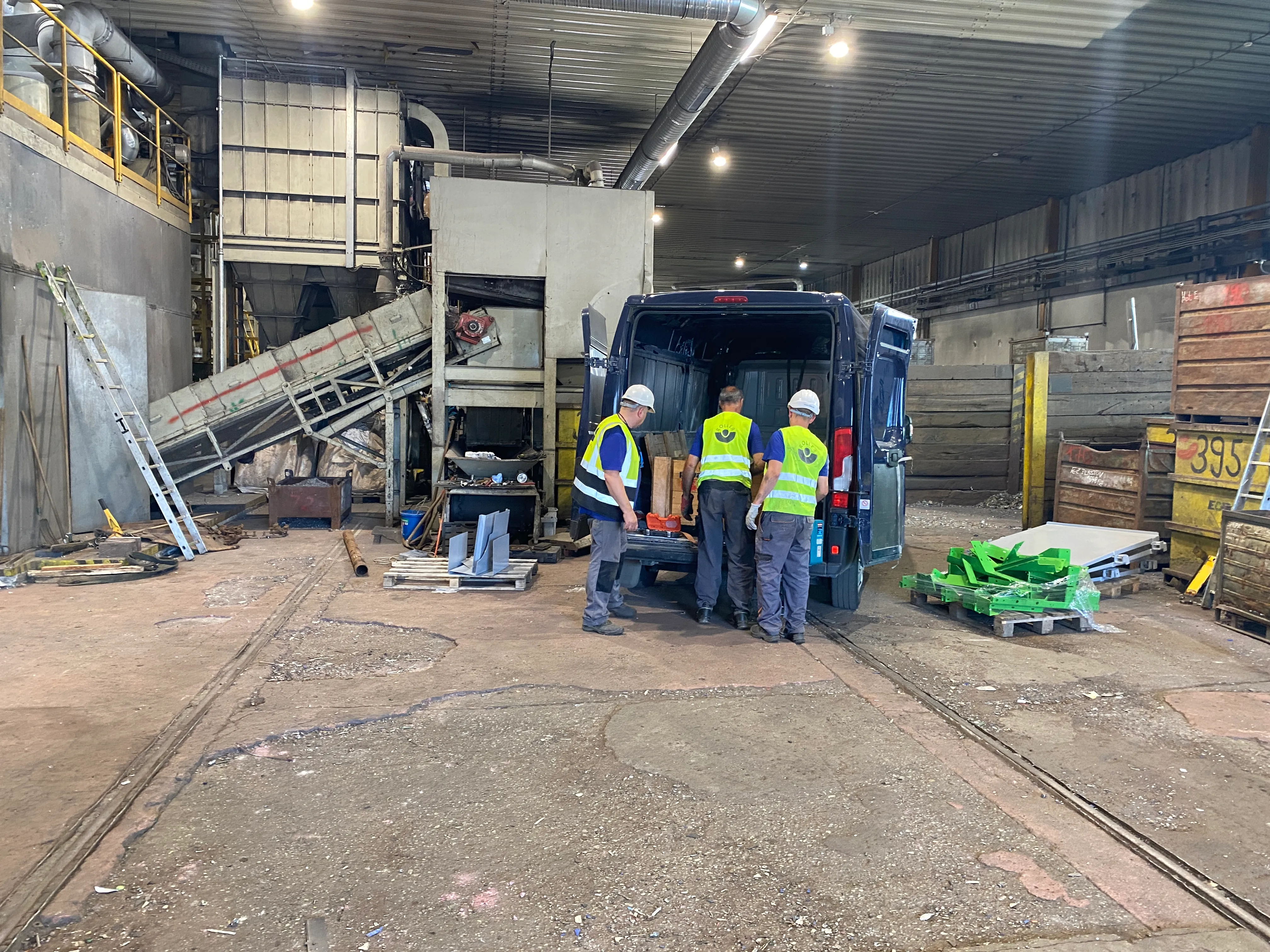 Montáž dopravníka - inštalácia komponentov