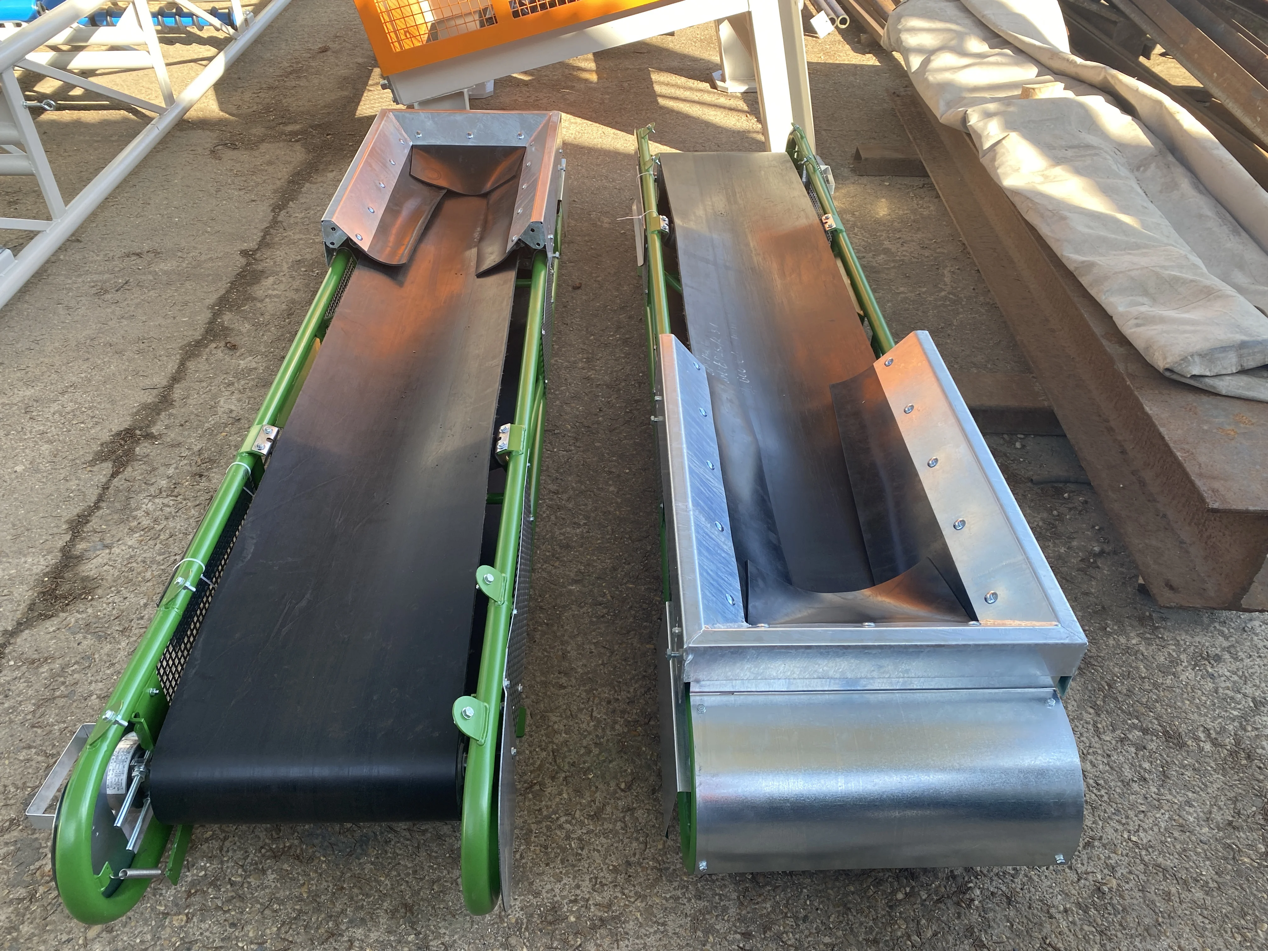 Pásový dopravník ROLLER - realizácia 14 - modulárna konštrukcia pre sypké materiály