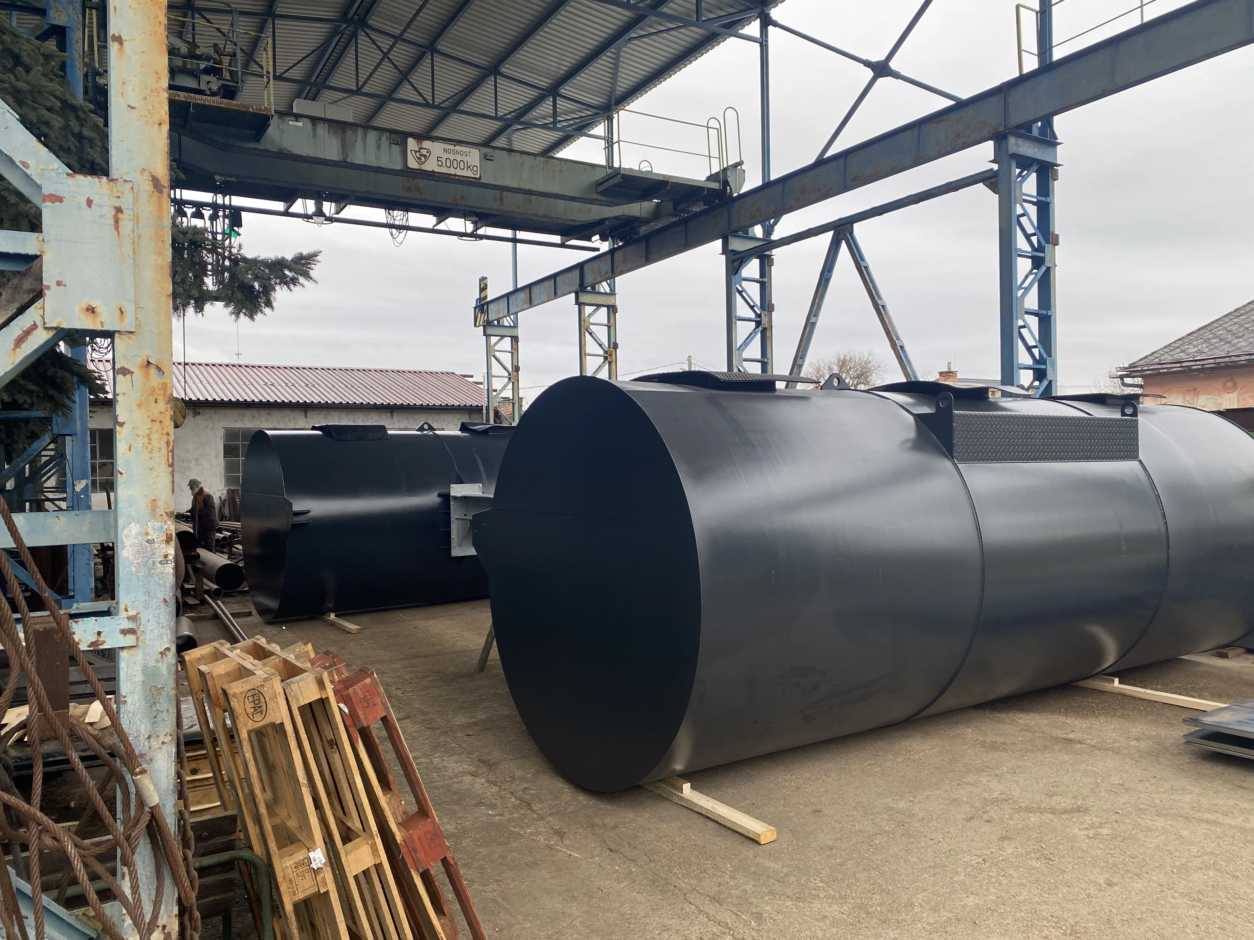 Plávajúce pontóny k dopravníkom